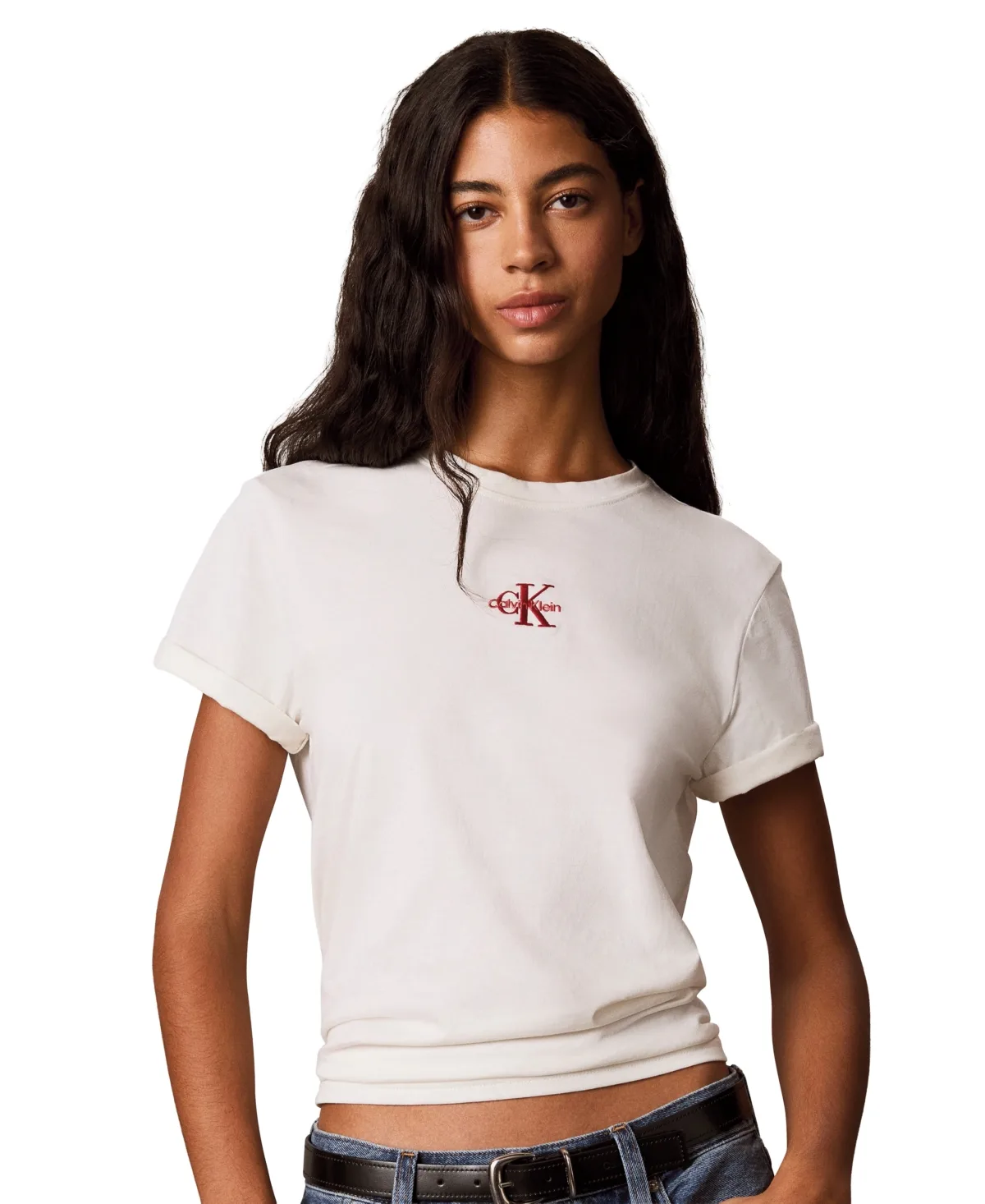 Graphic Monologo Short-Sleeve Crewneck T-Shirt by Calvin Klein