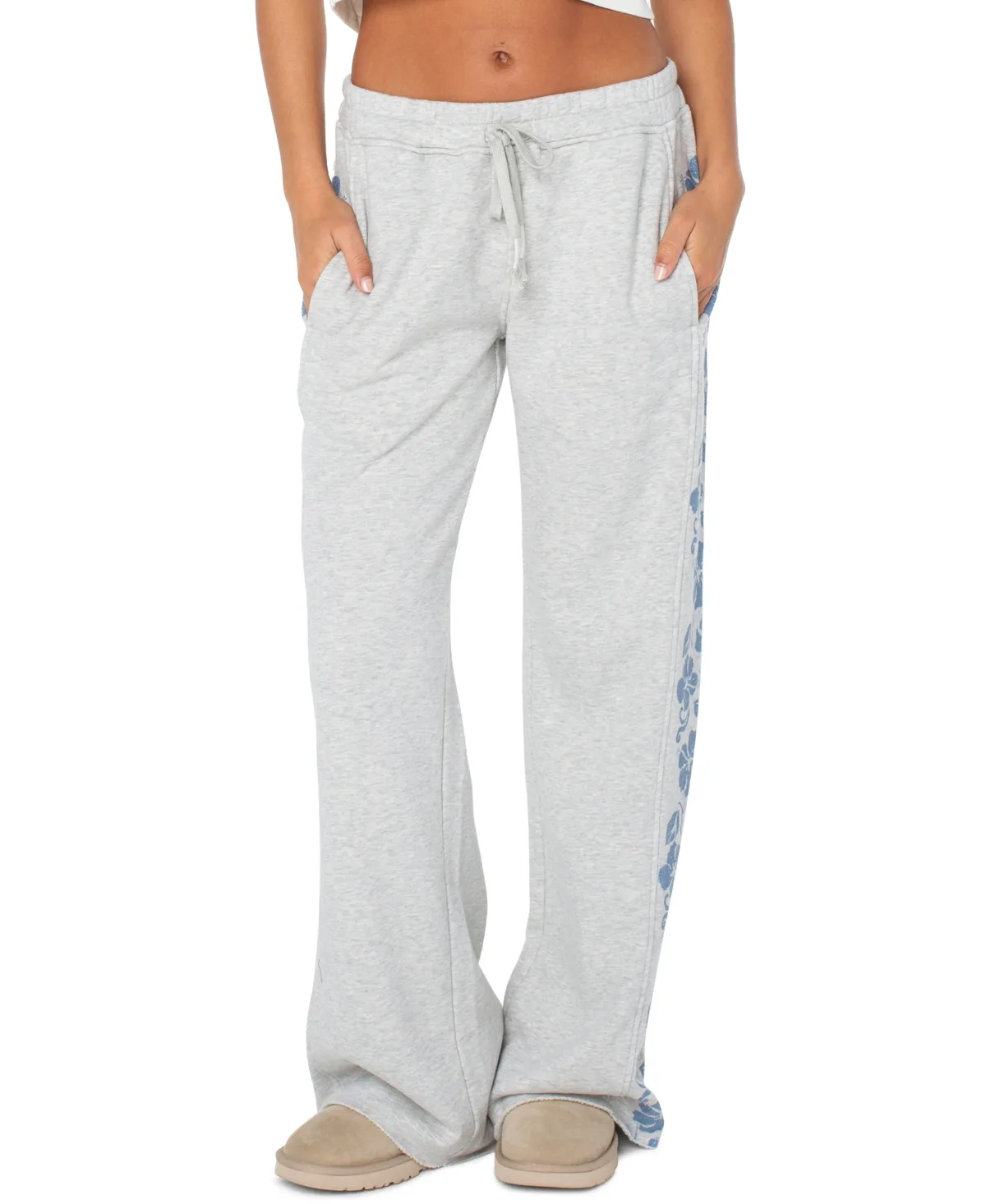 Fringing Reefs Graphic Wide-Leg Sweatpants by Roxy