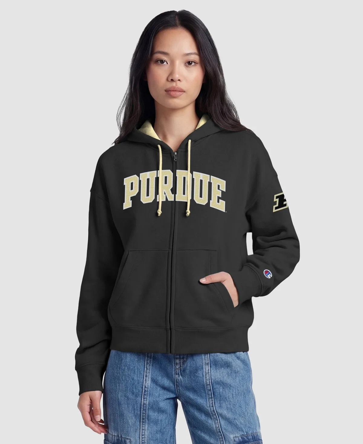 Purdue Boilermakers Arch Full-Zip Fleece Hoodie by Champion