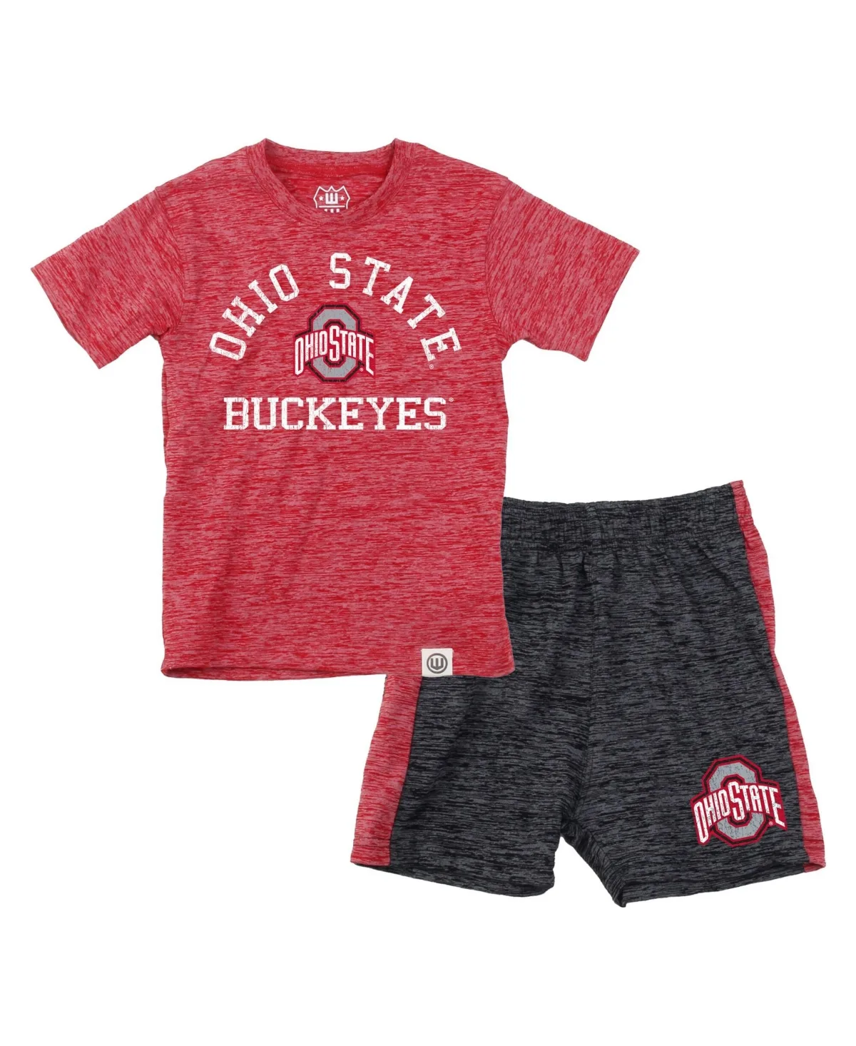 Ohio State Buckeyes Cloudy Yarn T-Shirt and Shorts Set by Wes & Willy