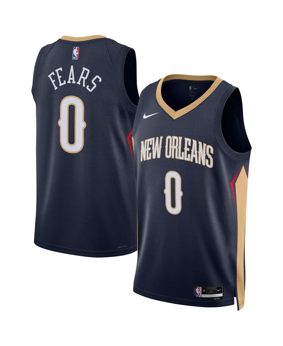 Jeremiah Fears New Orleans Pelicans Swingman Icon Edition Jersey by Nike