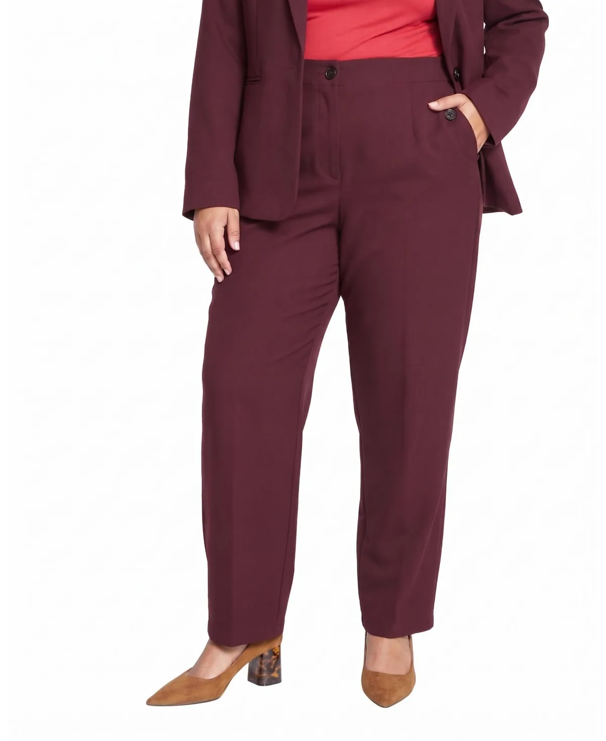 Audrey High-Waist Tapered Ponte Pants by Universal Standard