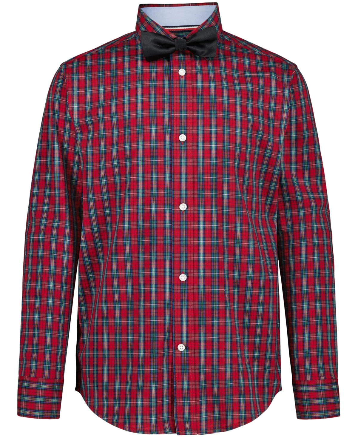 Wooster Plaid Long-Sleeve Shirt and Bow Tie, 2-Piece Set by Tommy Hilfiger