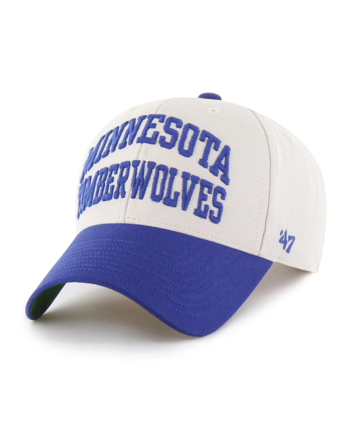 Minnesota Timberwolves Broke Line Loop MVP Adjustable Hat by 47 Brand