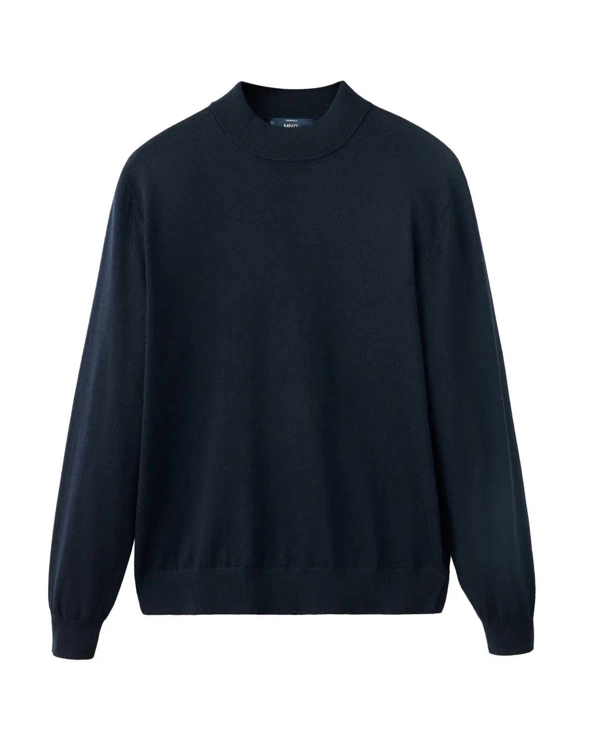 Willym Mock-Neck Lightweight Merino Wool Sweater by Mango