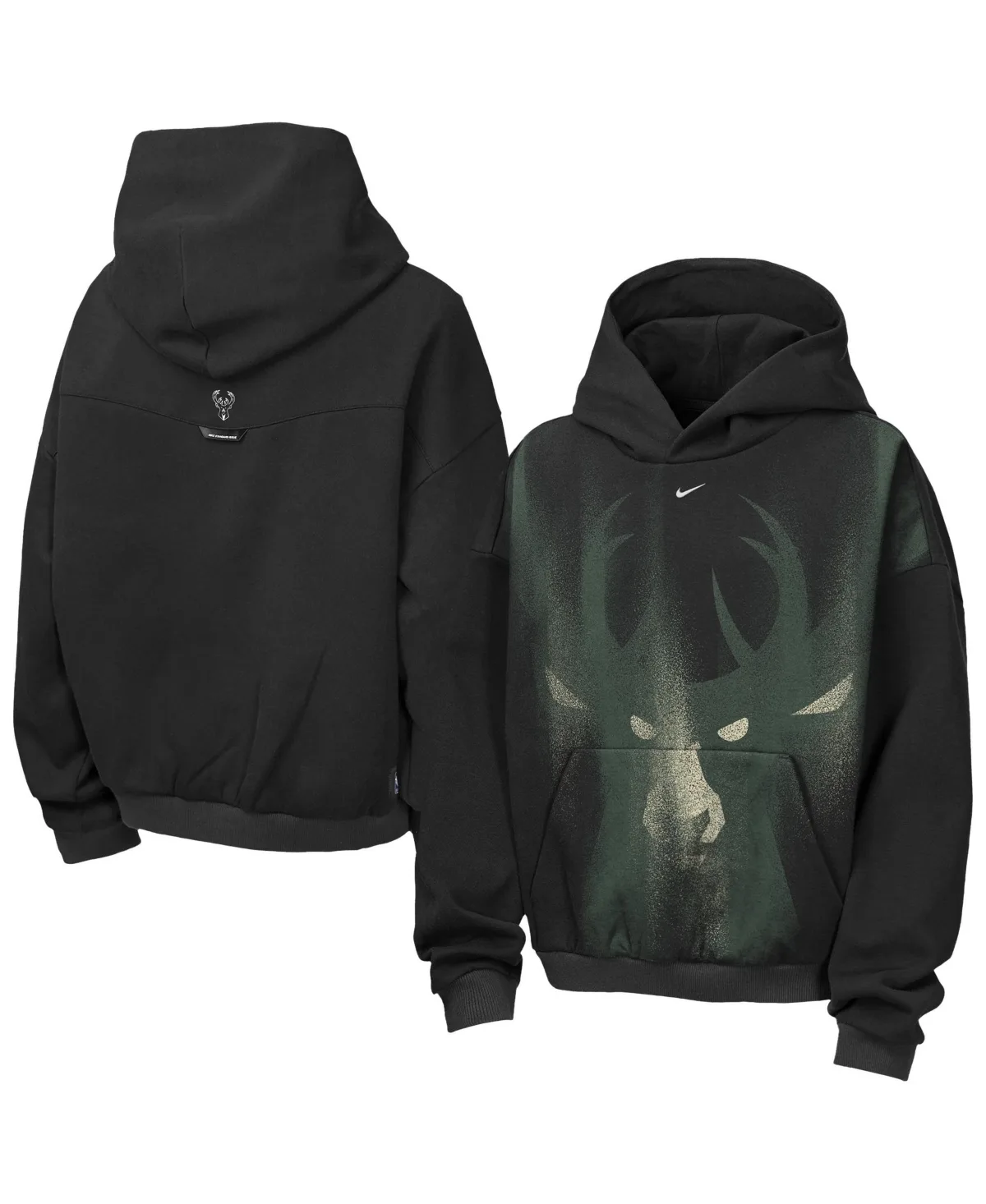 Milwaukee Bucks 2026 Standard Issue Practice Icon Fleece Pullover Hoodie by Nike