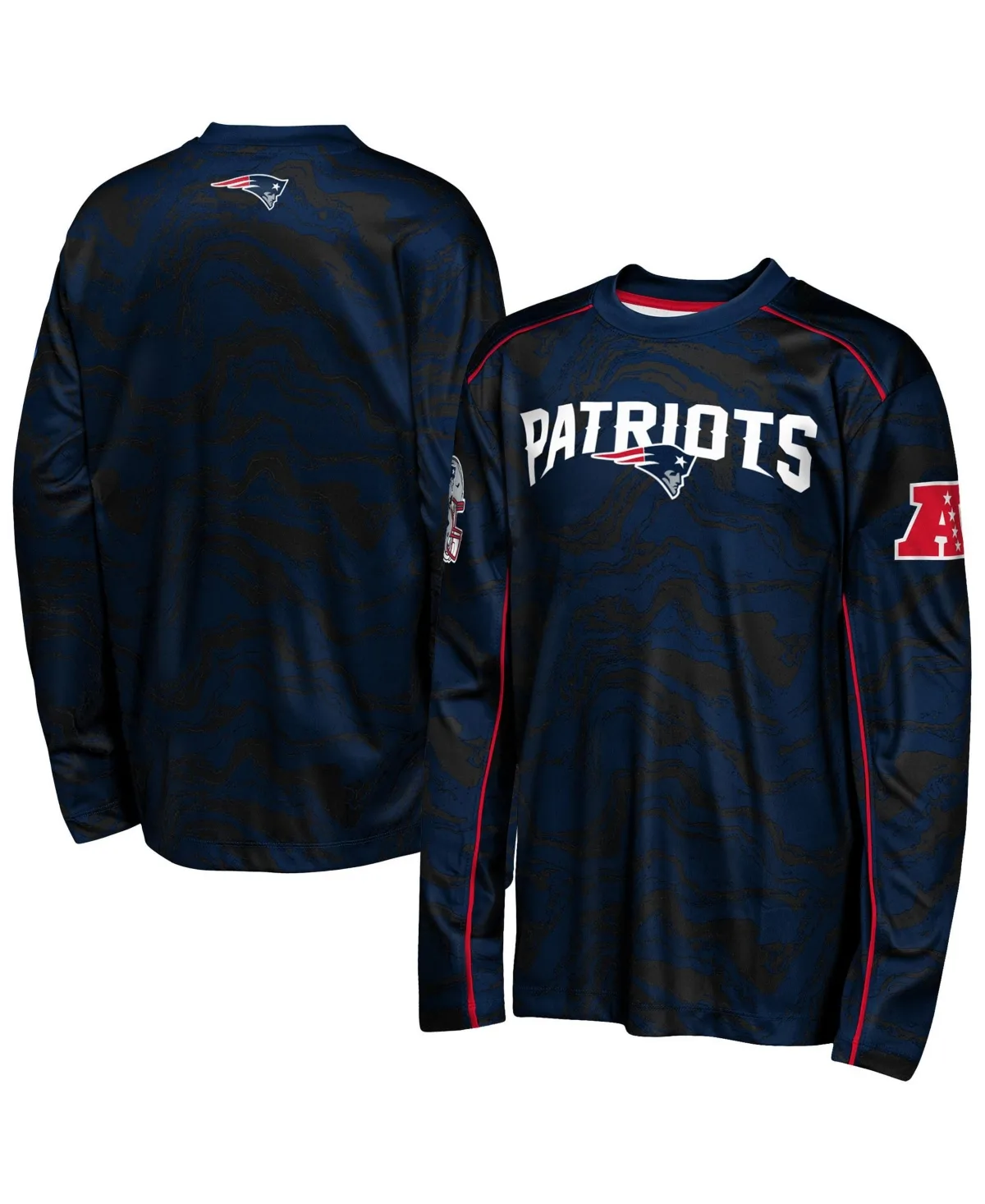 New England Patriots Tailgate Performance Long-Sleeves T-Shirt by Outerstuff