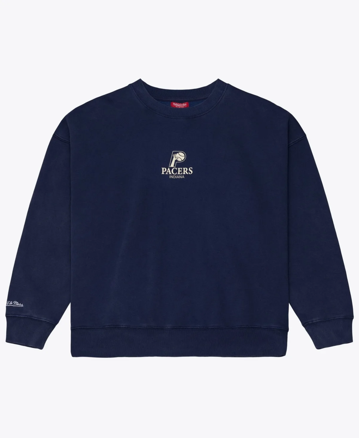 Indiana Pacers Core Essentials Micro Logo Fleece Sweatshirt by Mitchell & Ness