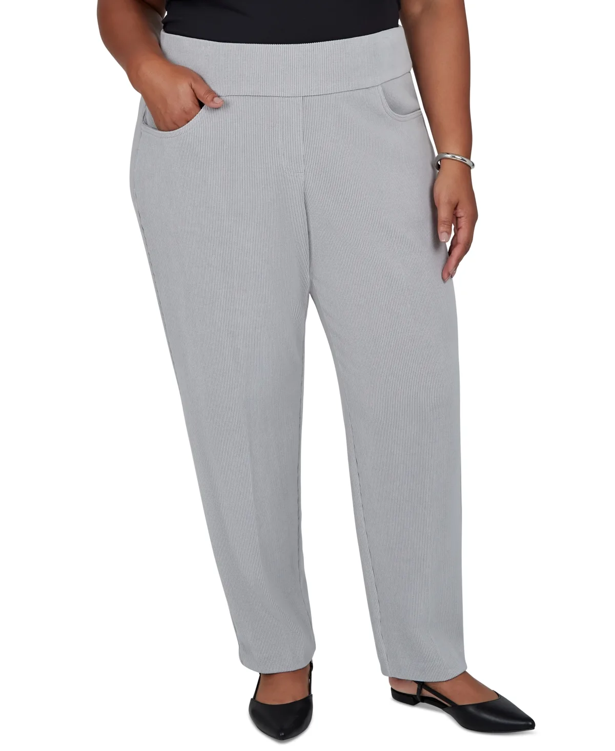 Corduroy Straight Pull-On Pants by Alfred Dunner