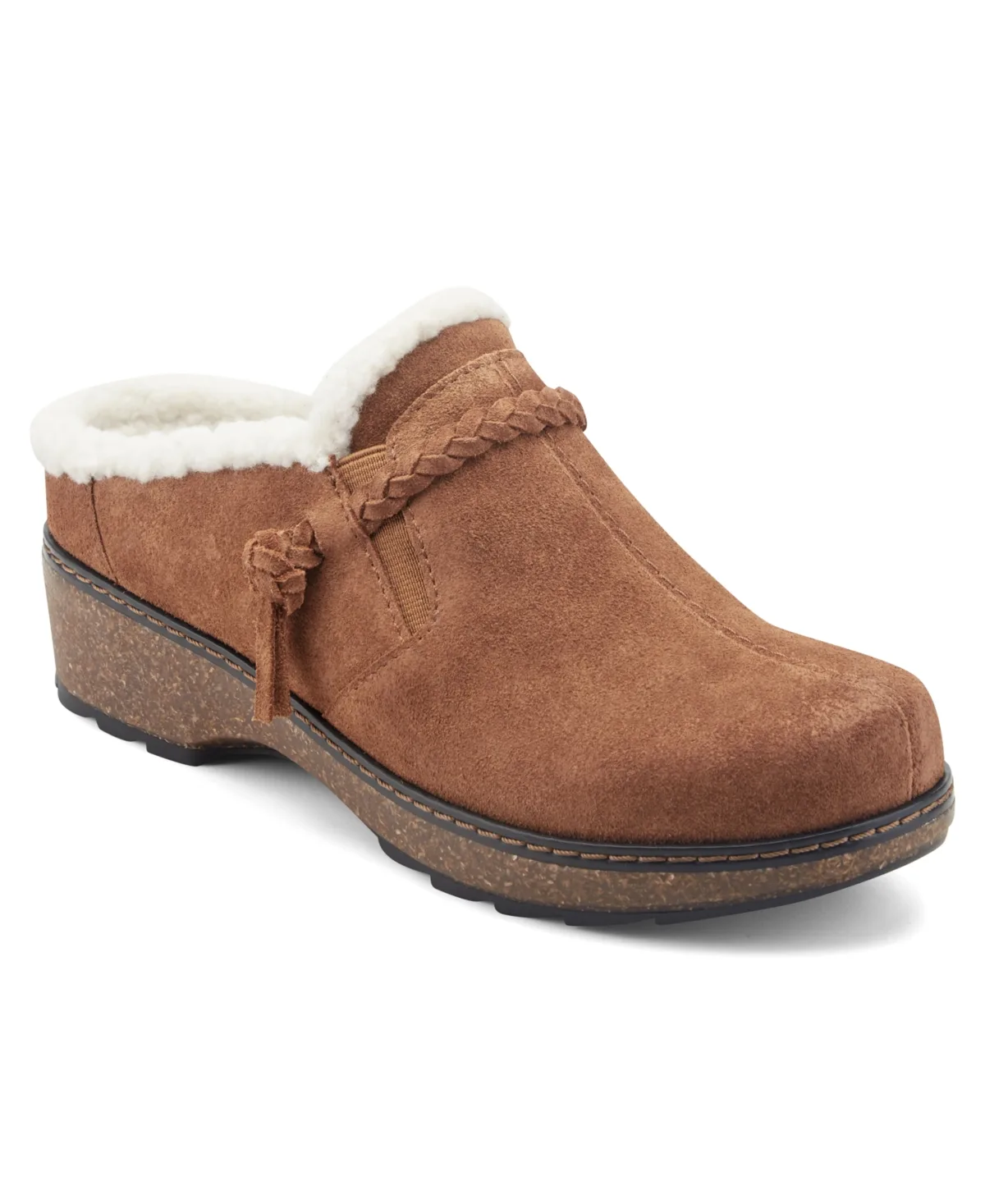 Kattia Suede Braided Arch Support Slip-On Clogs by Earth