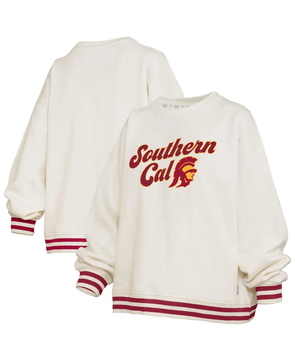 Usc Trojans Bonanza Chenille Ribbed Sweatshirt by Pressbox