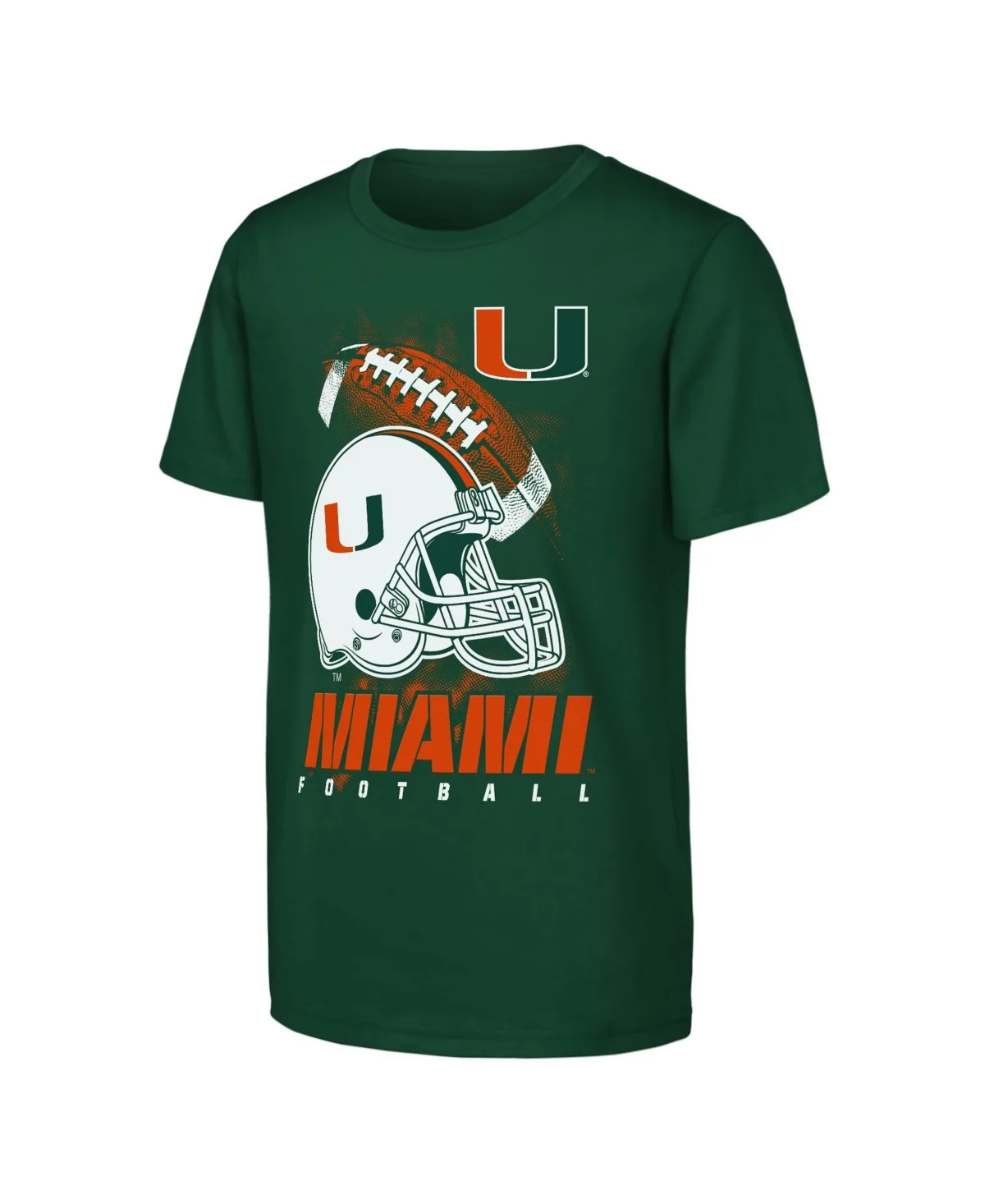 Miami Hurricanes for the Glory Football Helmet T-Shirt by Outerstuff