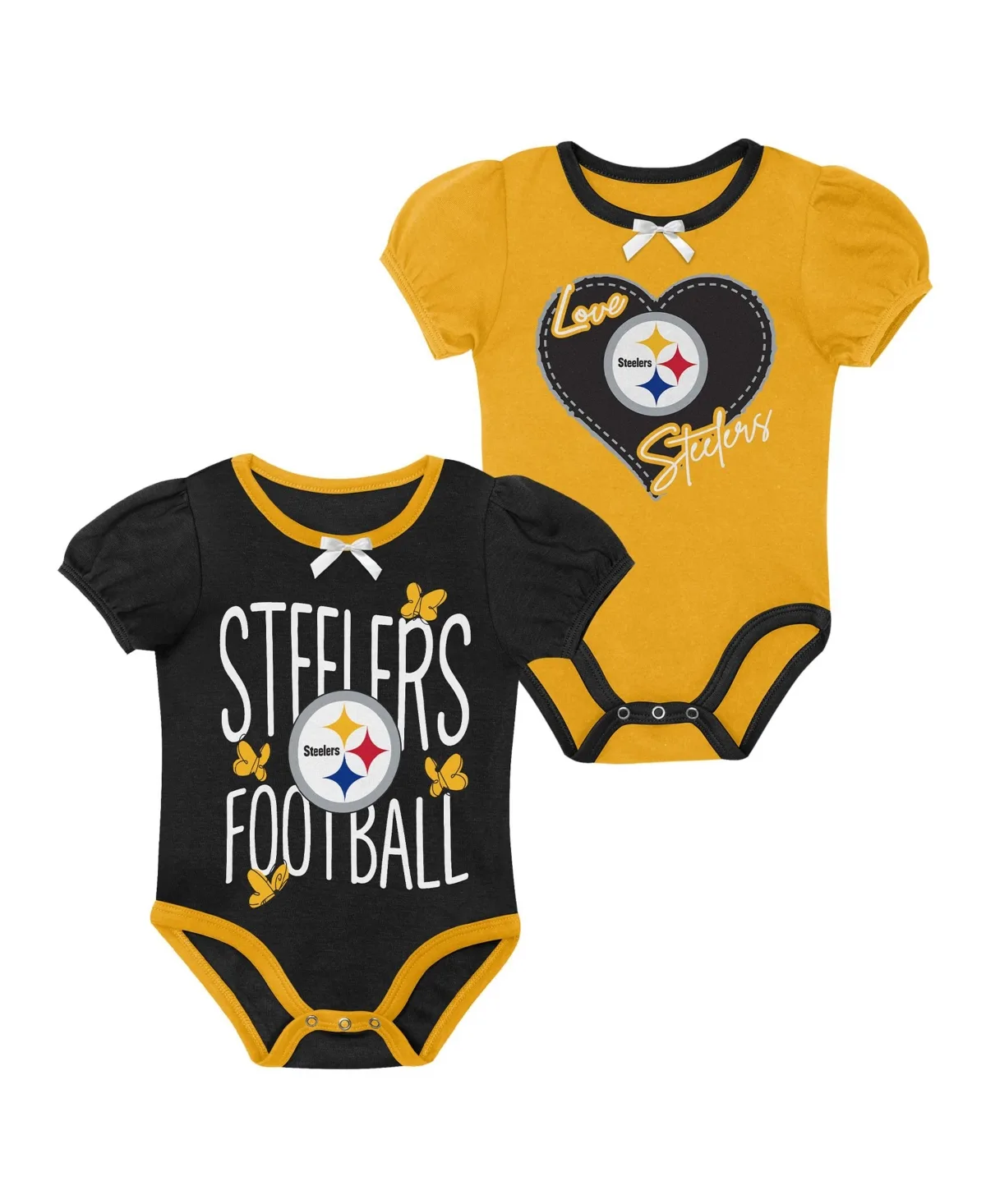 Pittsburgh Steelers Star Power Bodysuit, 2-Piece Set by Outerstuff