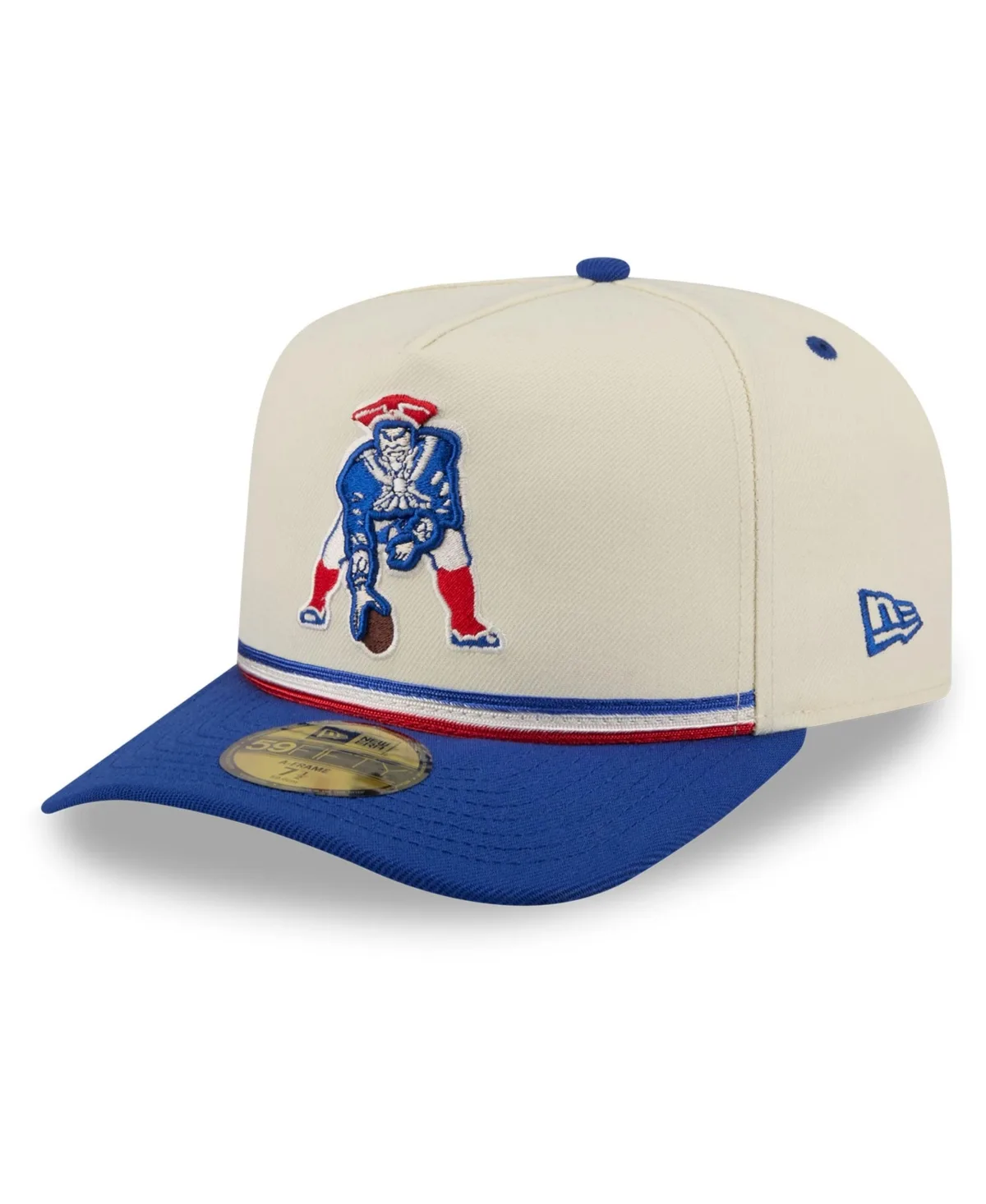New England Patriots Throwback A-Frame 59FIFTY Fitted Hat by New Era