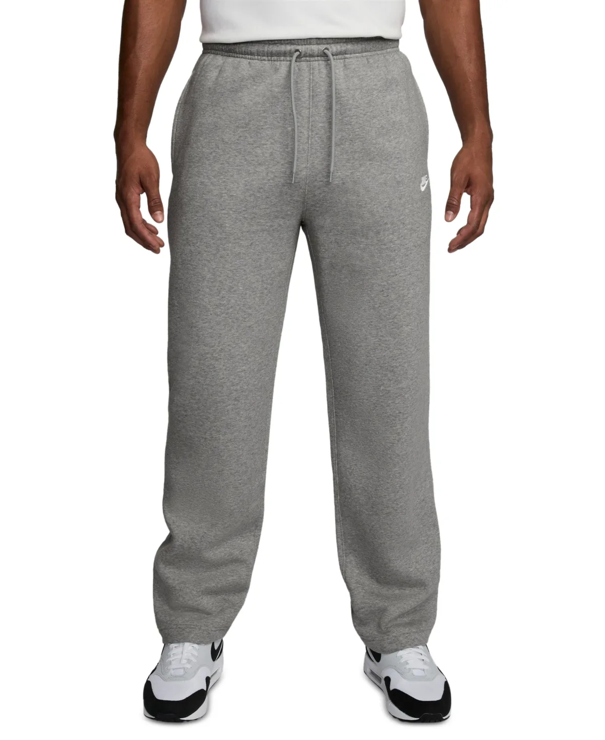 Club Brushed Fleece Open Hem Pants by Nike
