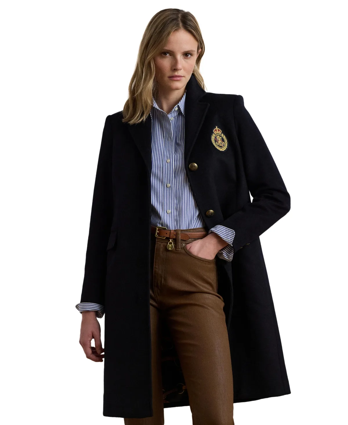 Lauren Ralph Lauren Single-Breasted Peacoat by Ralph Lauren