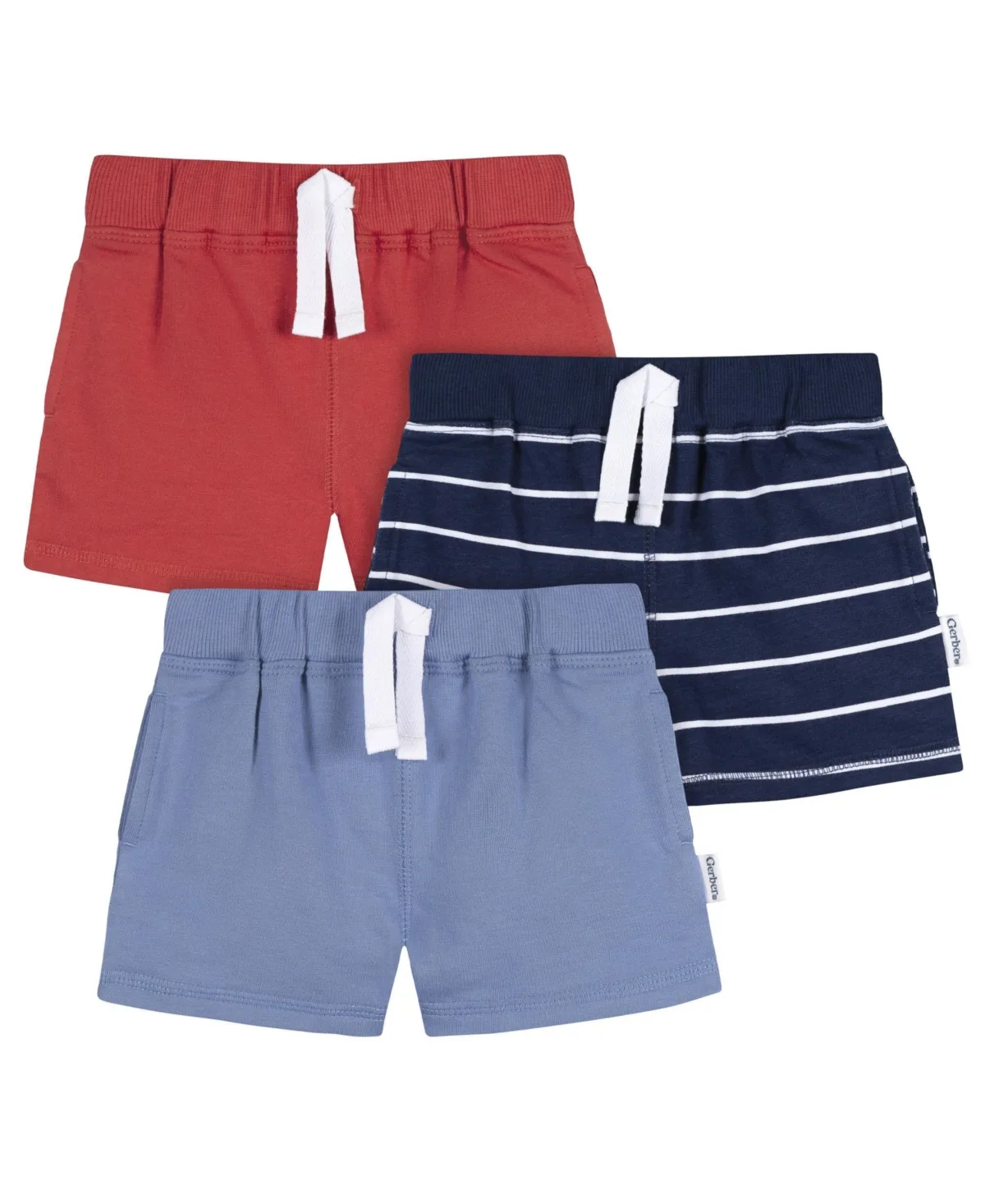French Terry Pull-On Shorts, 3-Piece Set by Gerber