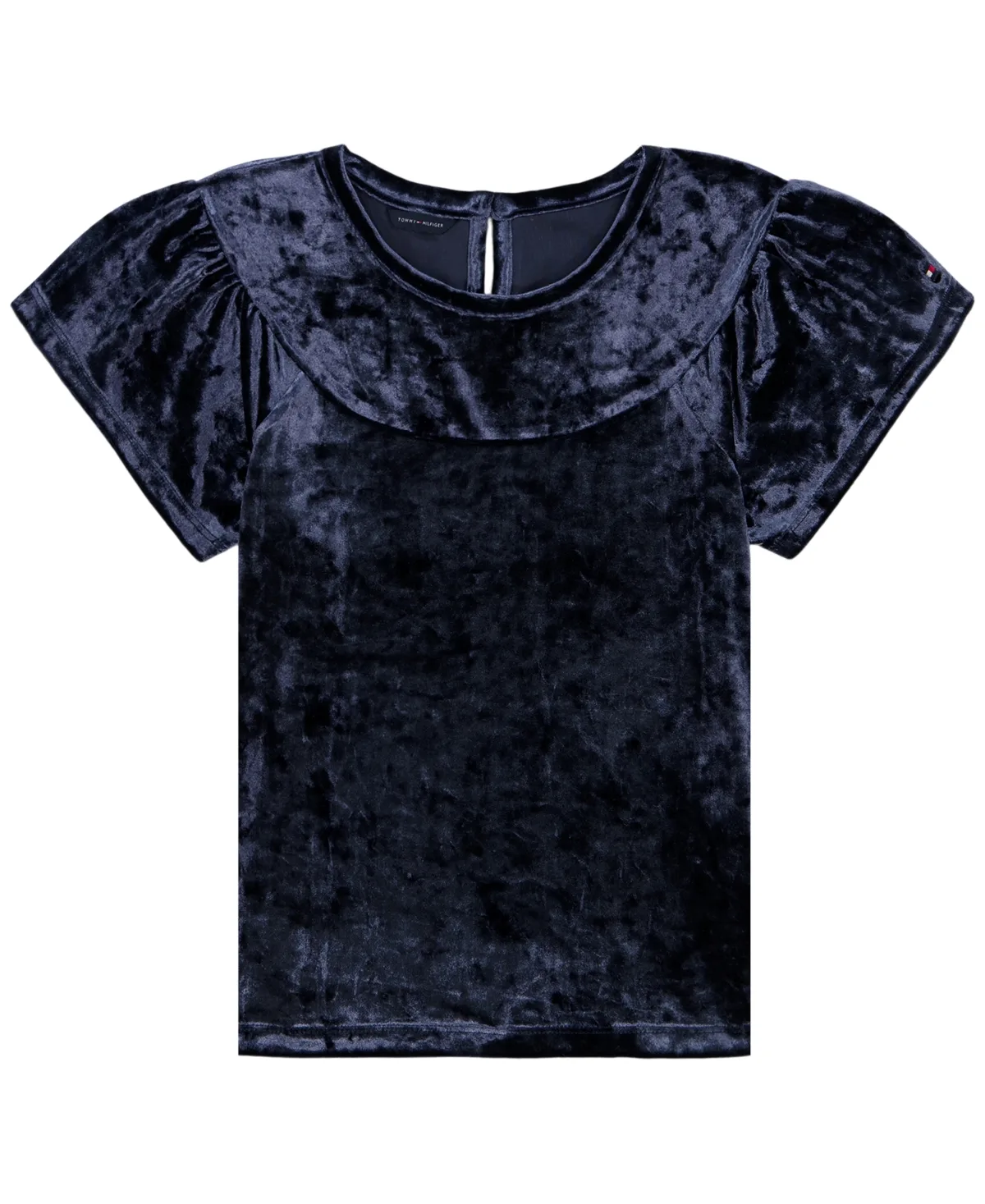 Panne Velvet Flutter-Sleeve Top by Tommy Hilfiger