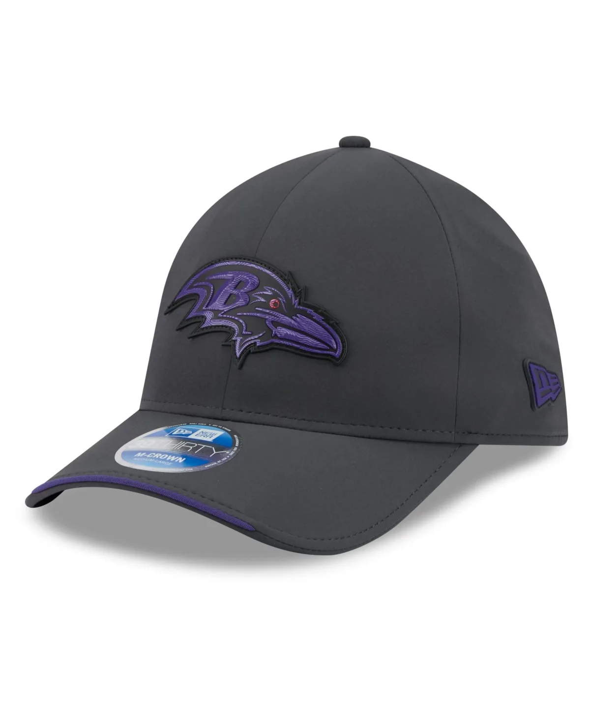 Baltimore Ravens 2026 Sideline Cold Weather 39THIRTY M-Crown Stretch Hat by New Era