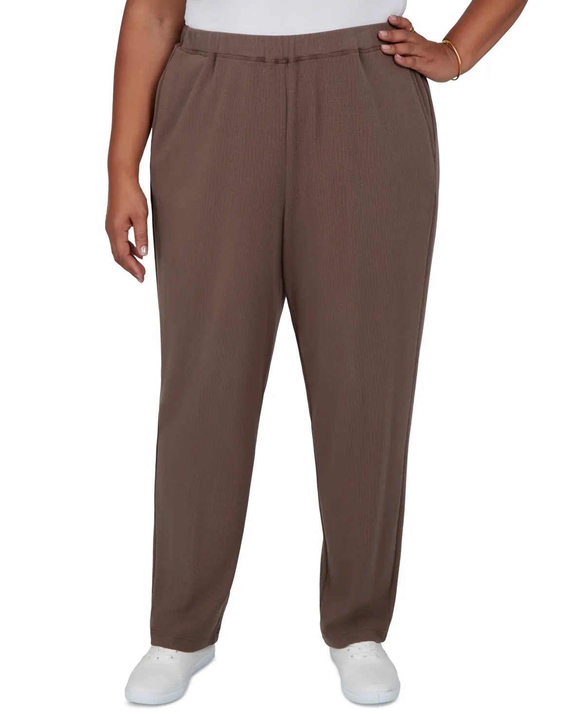 Pull-On Straight Pants by Alfred Dunner