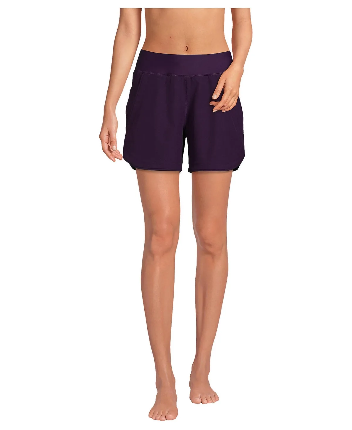 SunShade UPF 50 5" Board Shorts with Panty by Lands' End