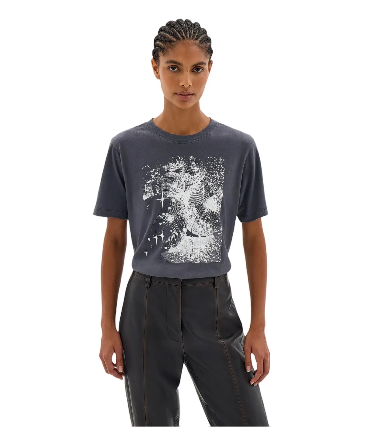 Disco Ball Graphic T-Shirt by Hush