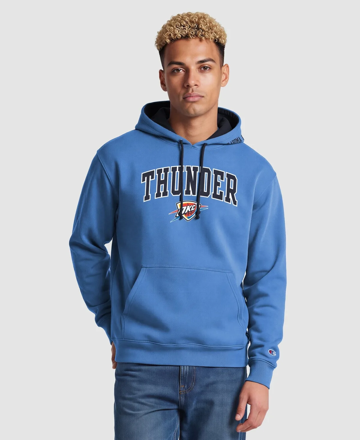 Oklahoma City Thunder Contrast Liner Pullover Hoodie by Champion