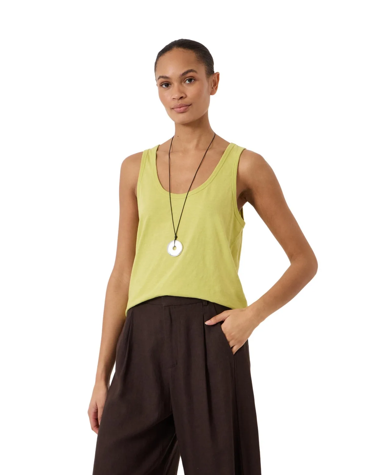 Scoop Neck Tank Top by Hush