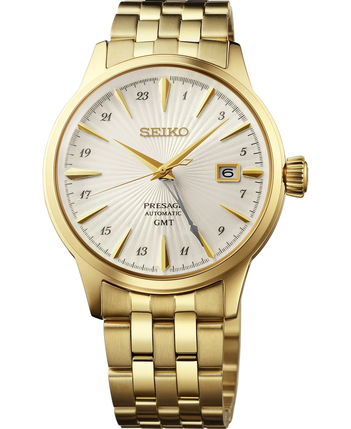Presage Cocktail Time Gold-Tone Stainless Steel Bracelet Watch 40.5mm by Seiko