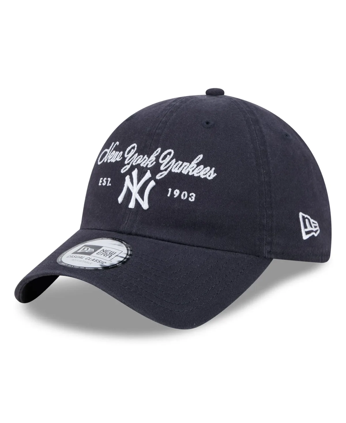 New York Yankees Script Casual Classic Adjustable Hat by New Era