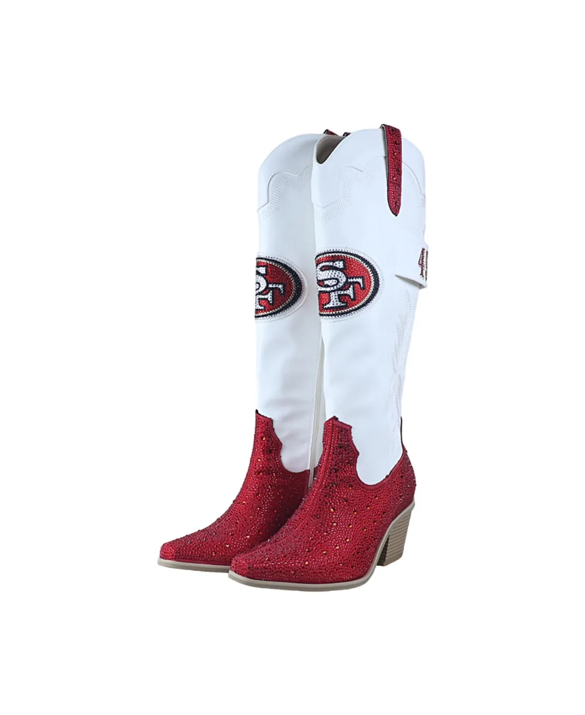 San Francisco 49ers Crystal Cowboy Boots by Fabgating by Cuce