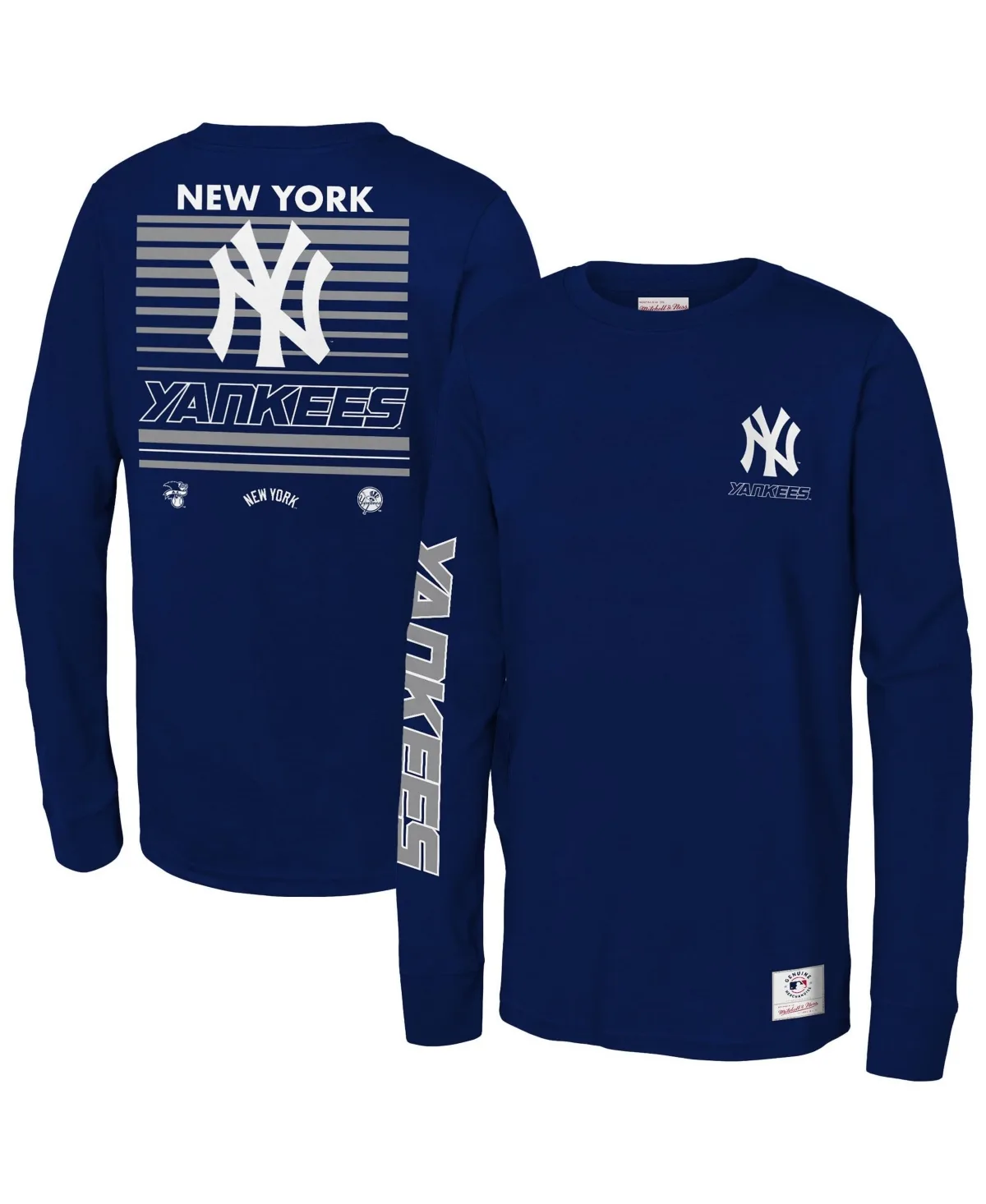 New York Yankees Triple Play Long-Sleeve T-Shirt by Mitchell & Ness