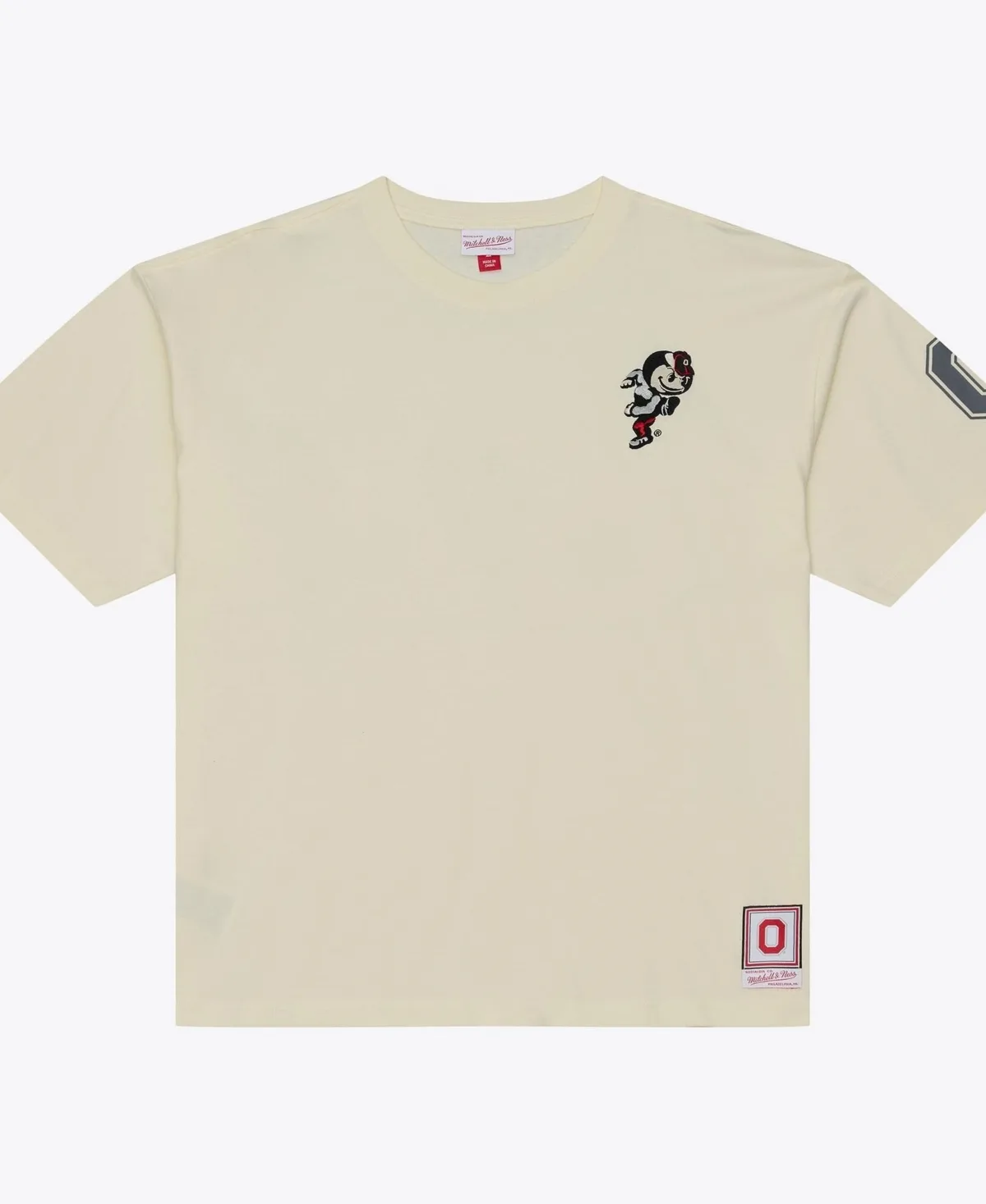 Ohio State Buckeyes Oversized Heritage Hue T-Shirt by Mitchell & Ness