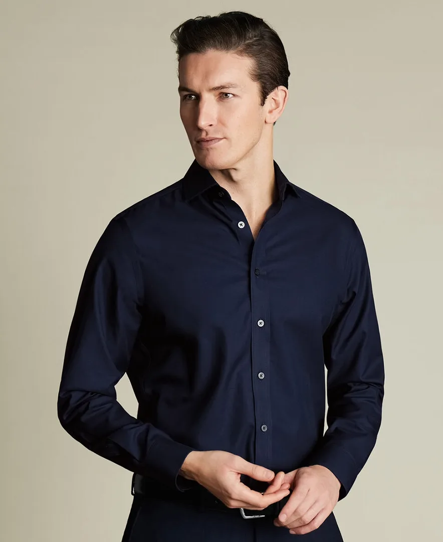 Charles Tyrwhitt Spread Collar Long-Sleeve Dress Shirt by Charles Tyrwhitt