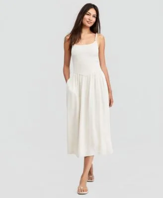 Now This Smocked Beaded Strap Dress by And Now This