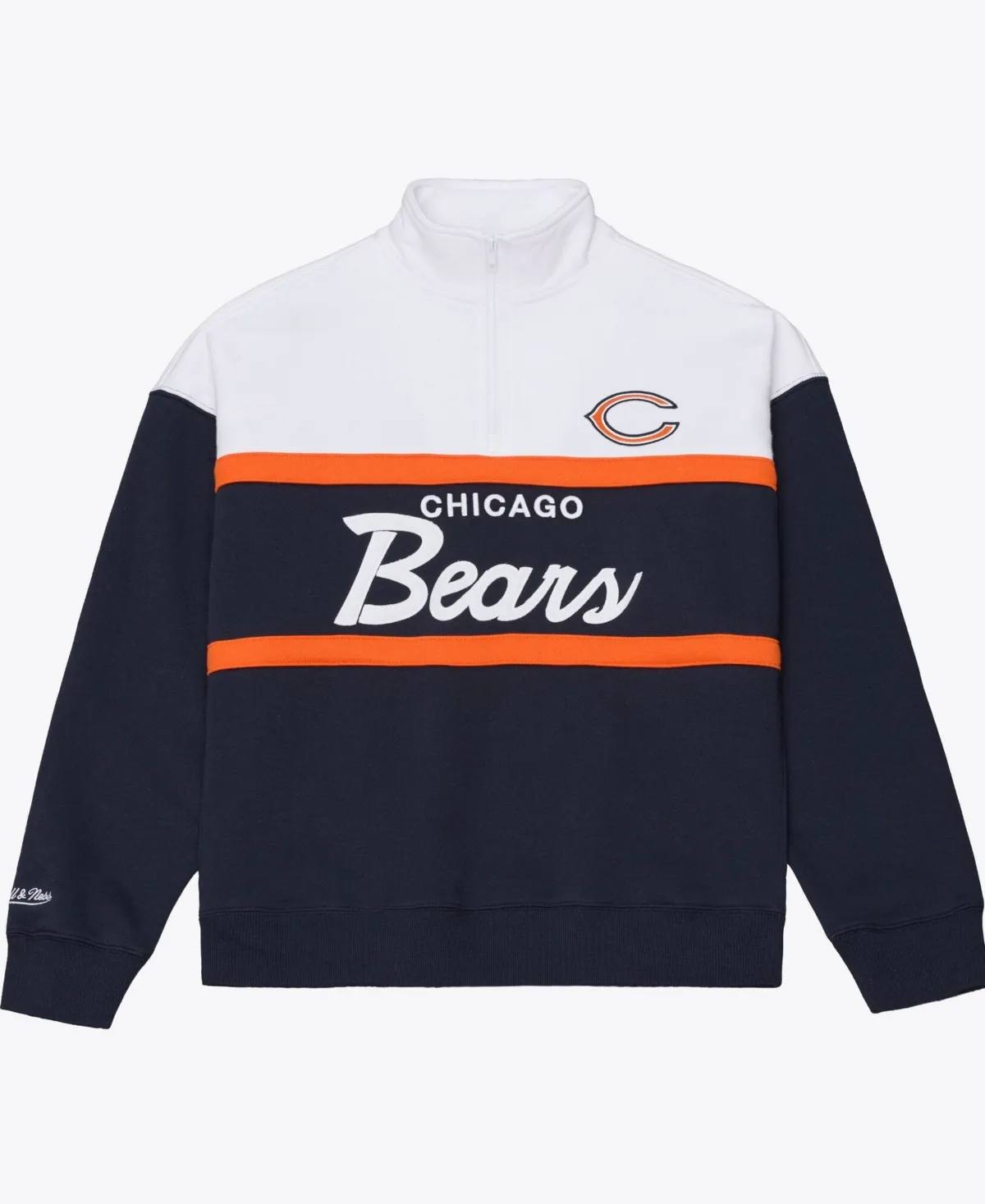 Chicago Bears Head Coach Quarter-Zip Pullover by Mitchell & Ness