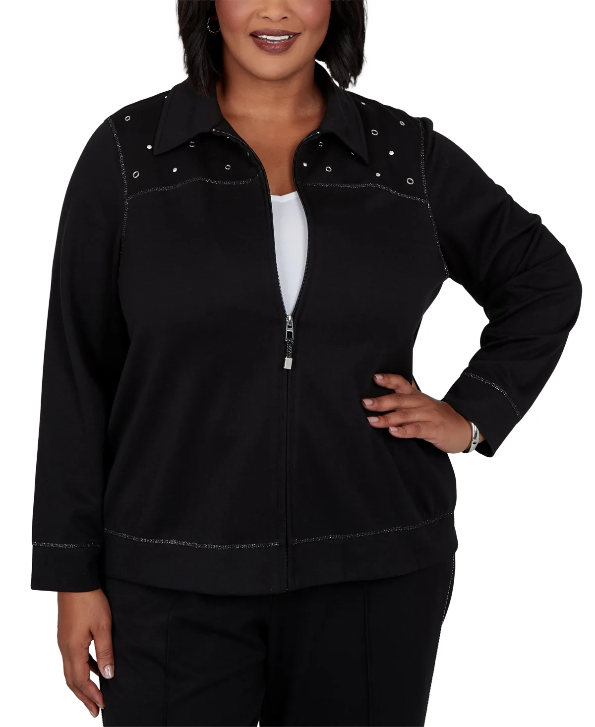 Active Short Jacket by Alfred Dunner