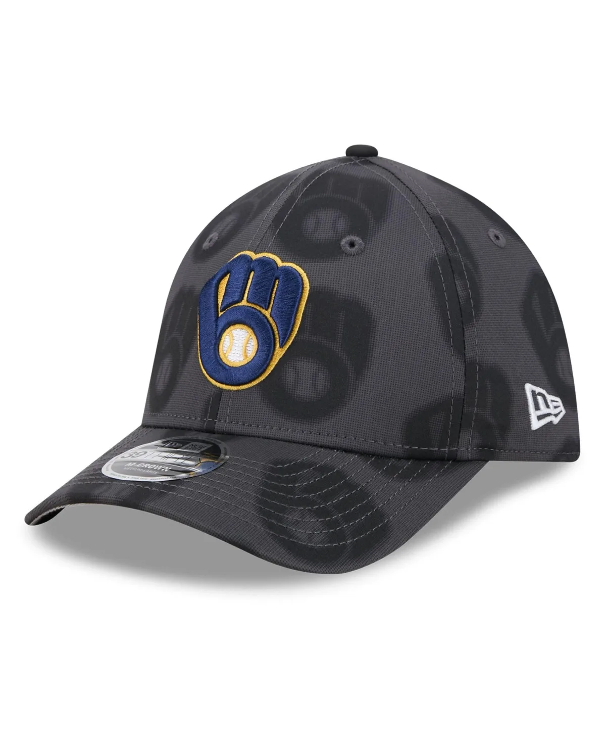 Milwaukee Brewers Halftone 39THIRTY Flex Hat by New Era