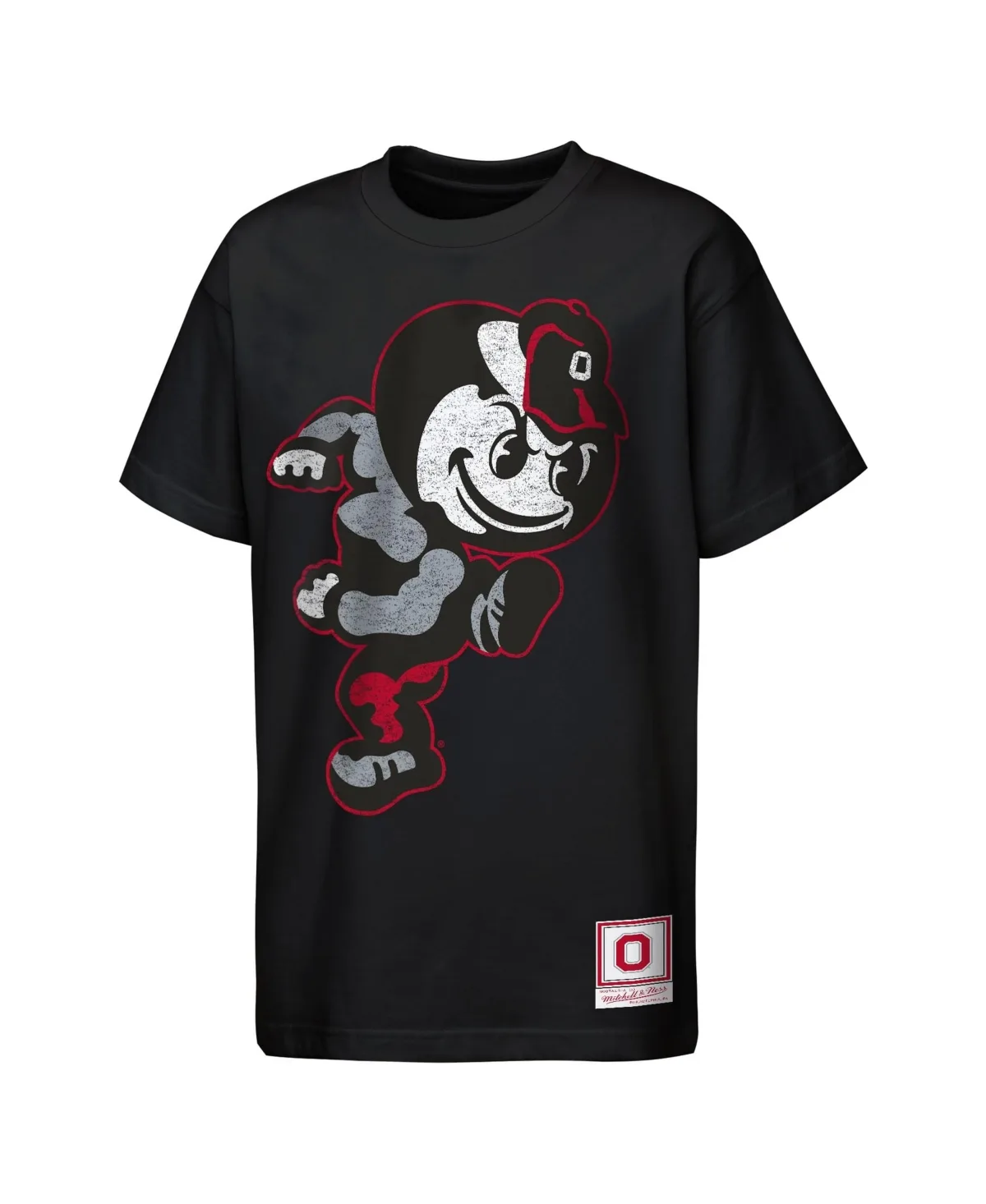 Ohio State Buckeyes Mascot Big Face Heavyweight T-Shirt by Mitchell & Ness
