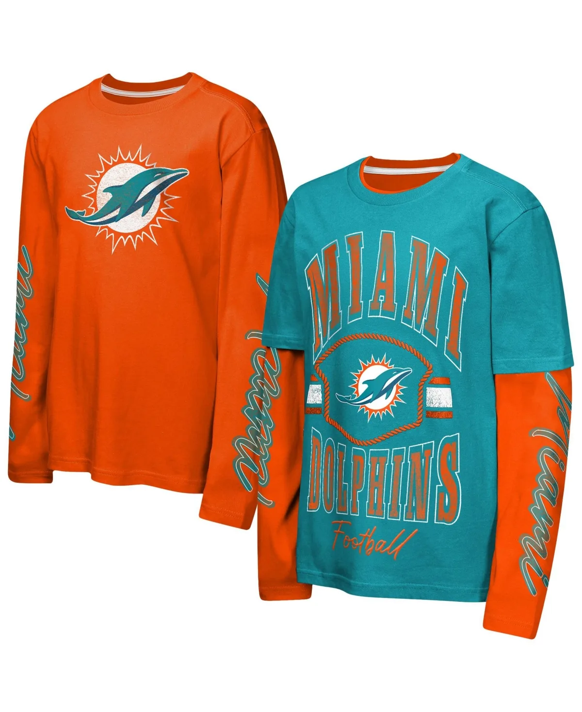 Miami Dolphins Motion Combo Set T-Shirts by Outerstuff