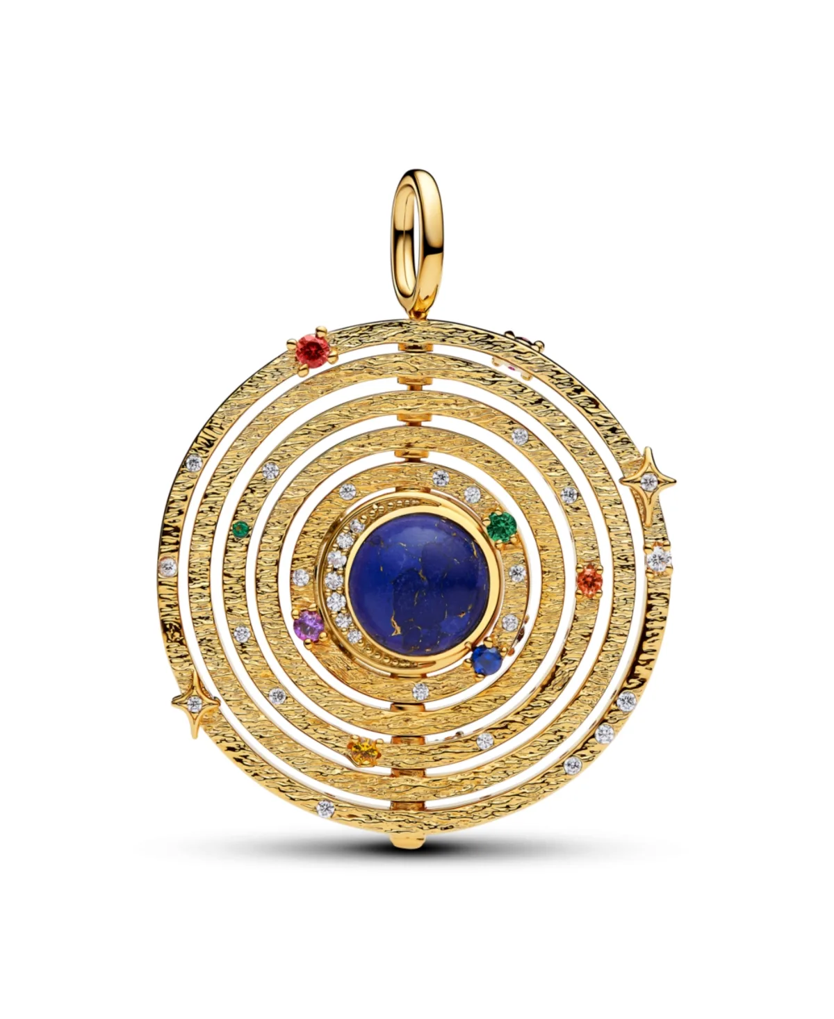 Imitation Lapis Lazuli Oversized Spinning Armillary Charm by Pandora