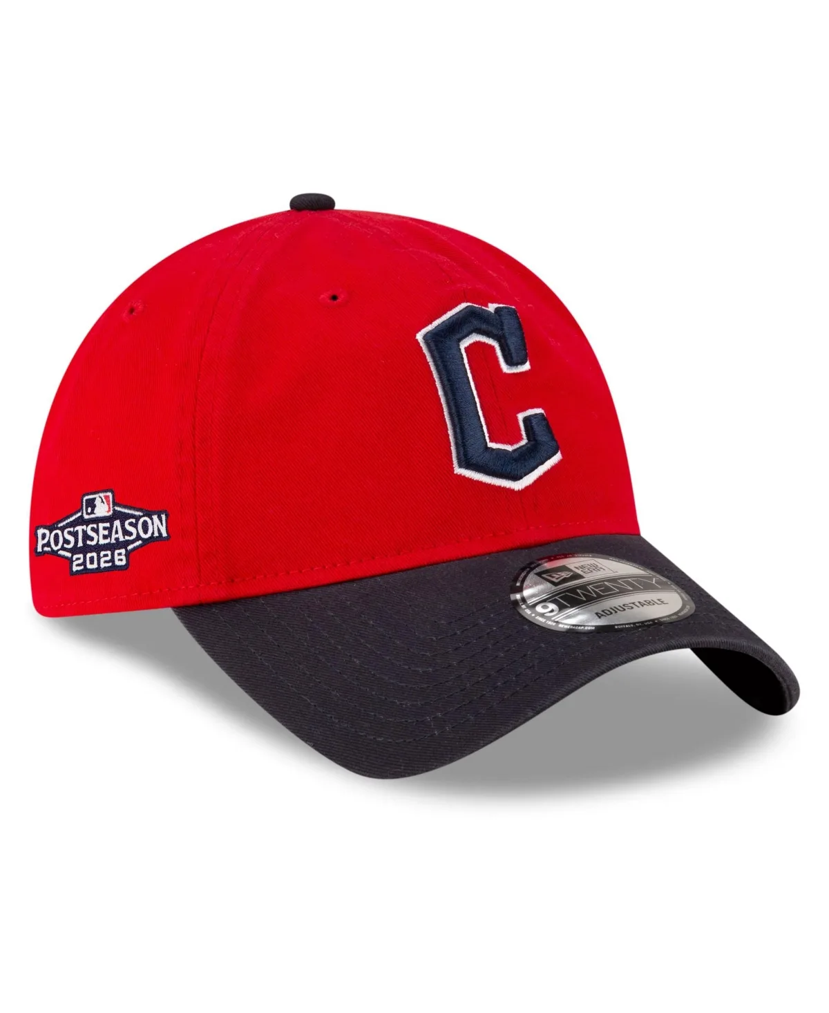 Cleveland Guardians 2026 Mlb Postseason Side Patch 9TWENTY Adjustable Hat by New Era