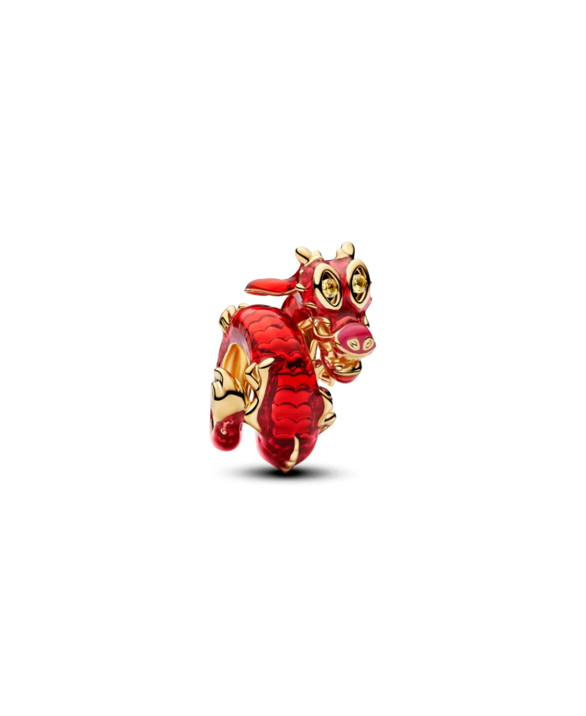 14k Gold-Plated Yellow Crystal Mushu Charm by Pandora