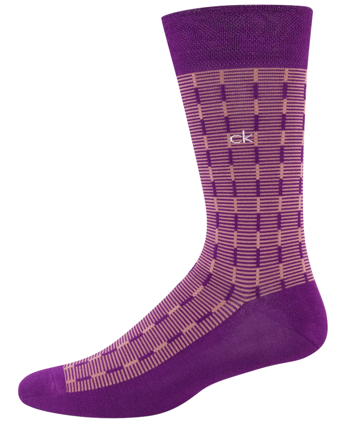 Modal-Blend Ribbed Dress Crew Socks by Calvin Klein