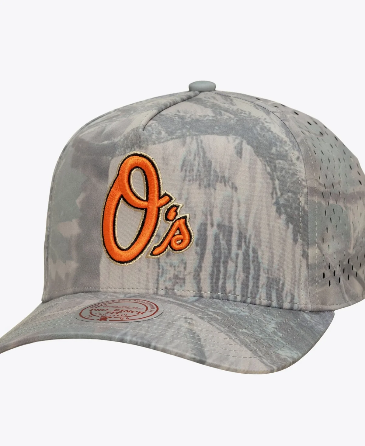 Baltimore Orioles Perfect Pro Pinch Adjustable Hat by Mitchell & Ness
