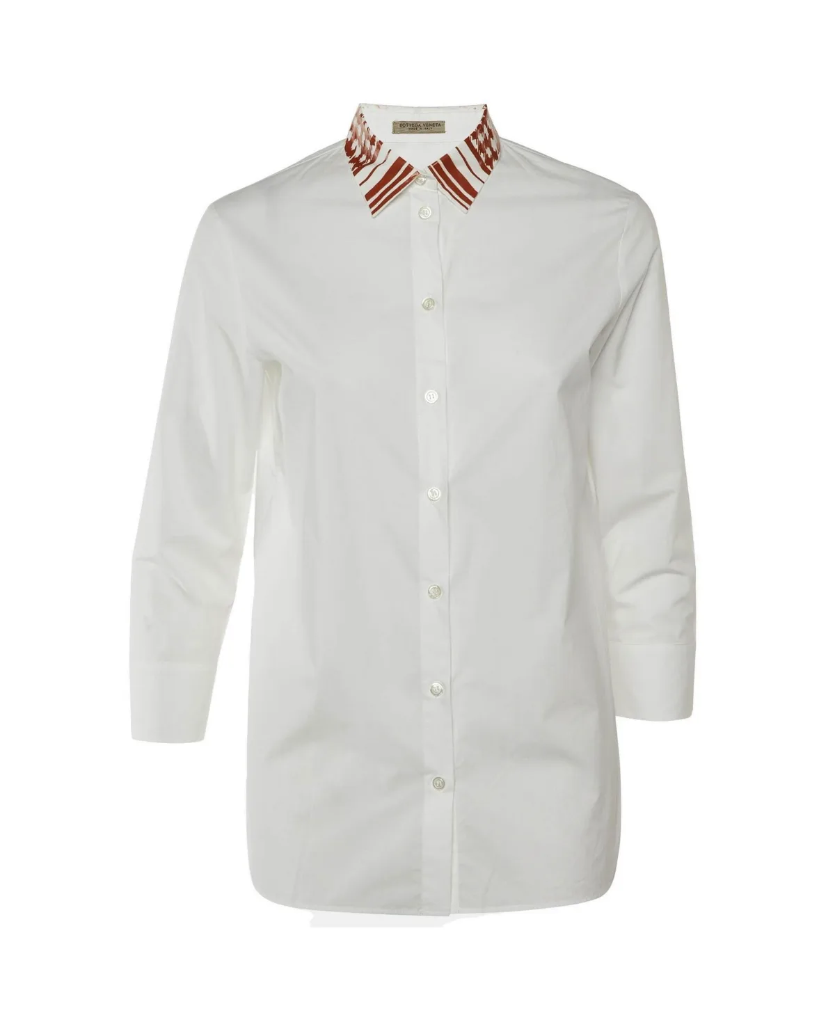 Pre-Owned Bottega Veneta Contrast Collar Cotton Shirt by Bottega Veneta