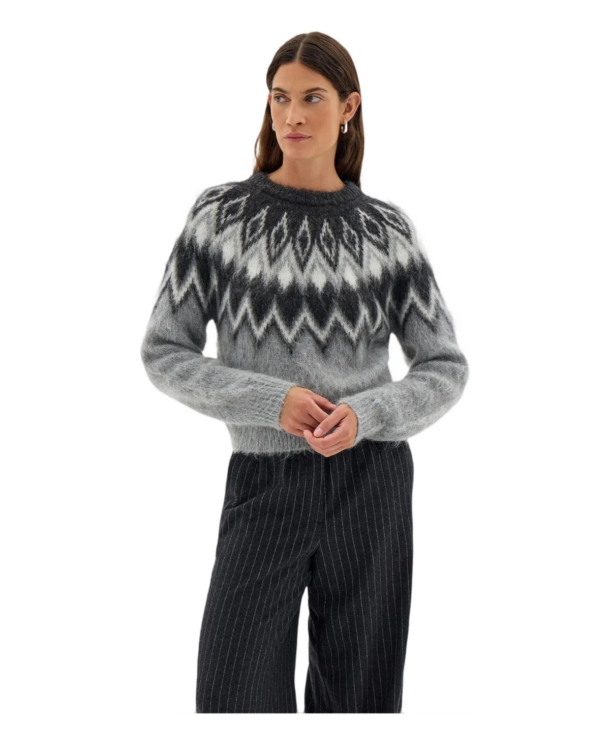 Zaylee Fairisle Knitted Jumper by Hush