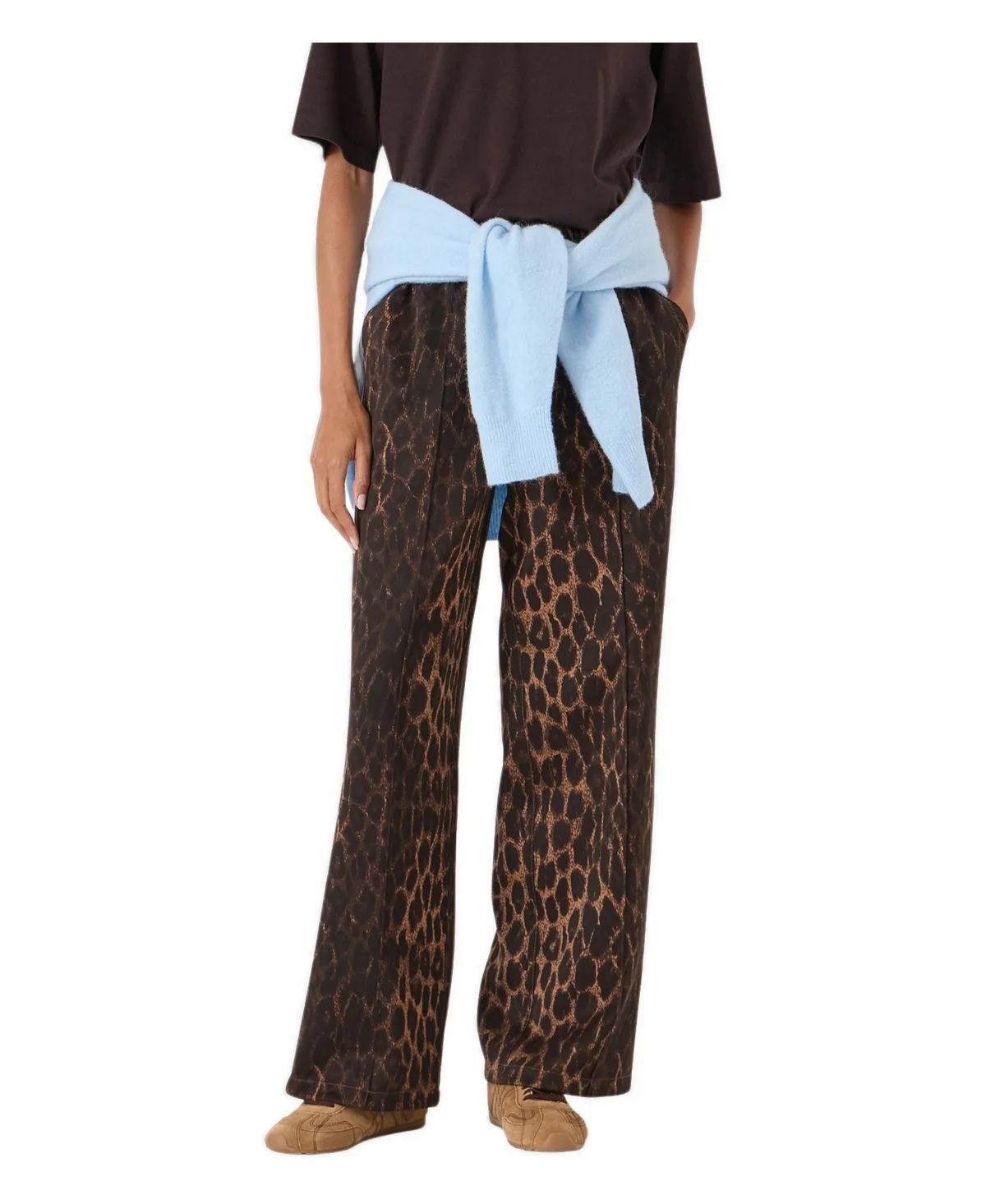 Harison Animal Print Side Stripe Joggers by Hush