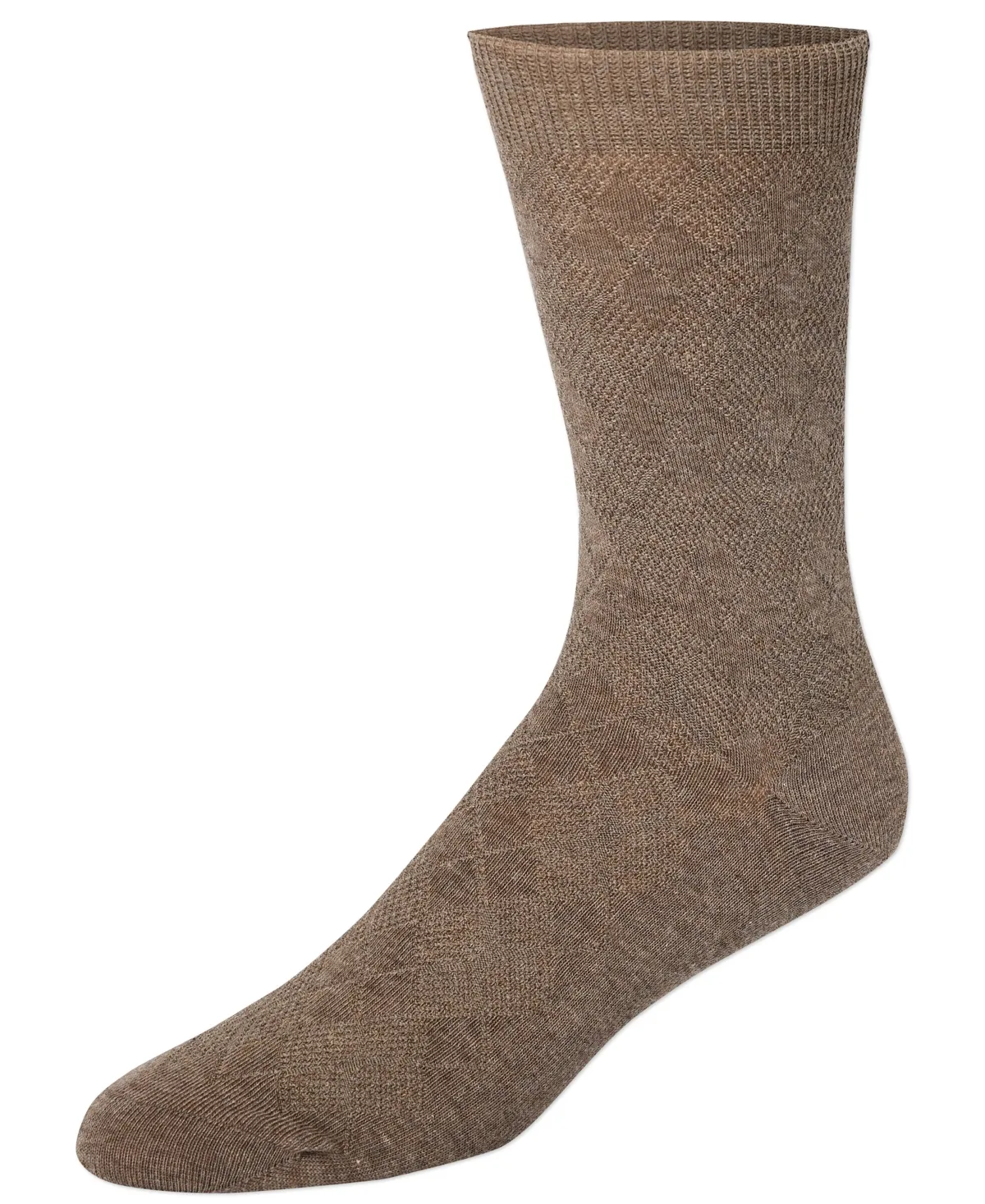 Textured Argyle Dress Crew Socks by COLE HAAN