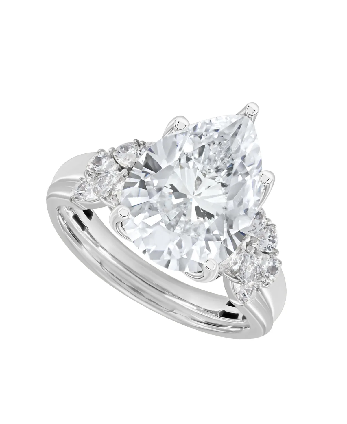 IGI Certified Lab-Grown Diamond Bridal Set (5 ct. t.w.) in 14k White Gold by Macy's